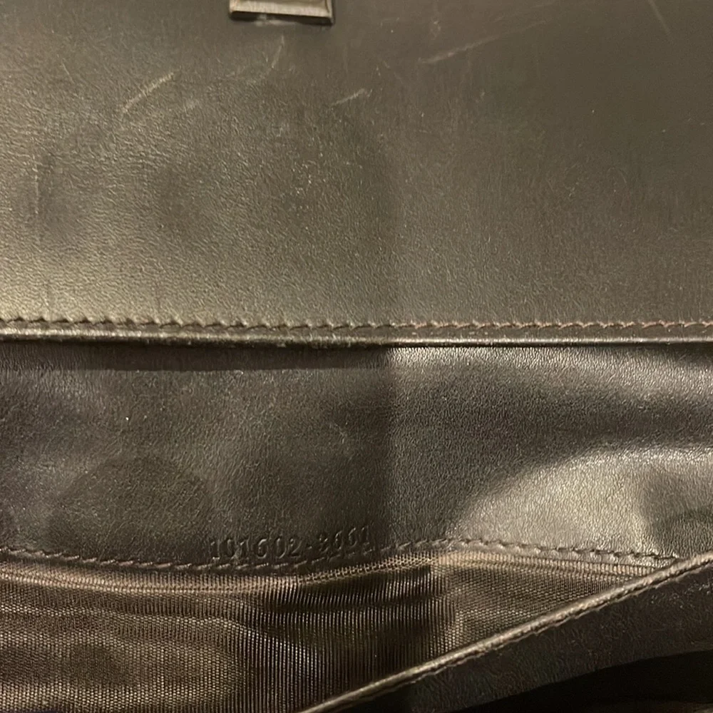 Gucci Authentic vintage Fabric/ Leather long Wallet with generic Chain - Picture 5 of 9